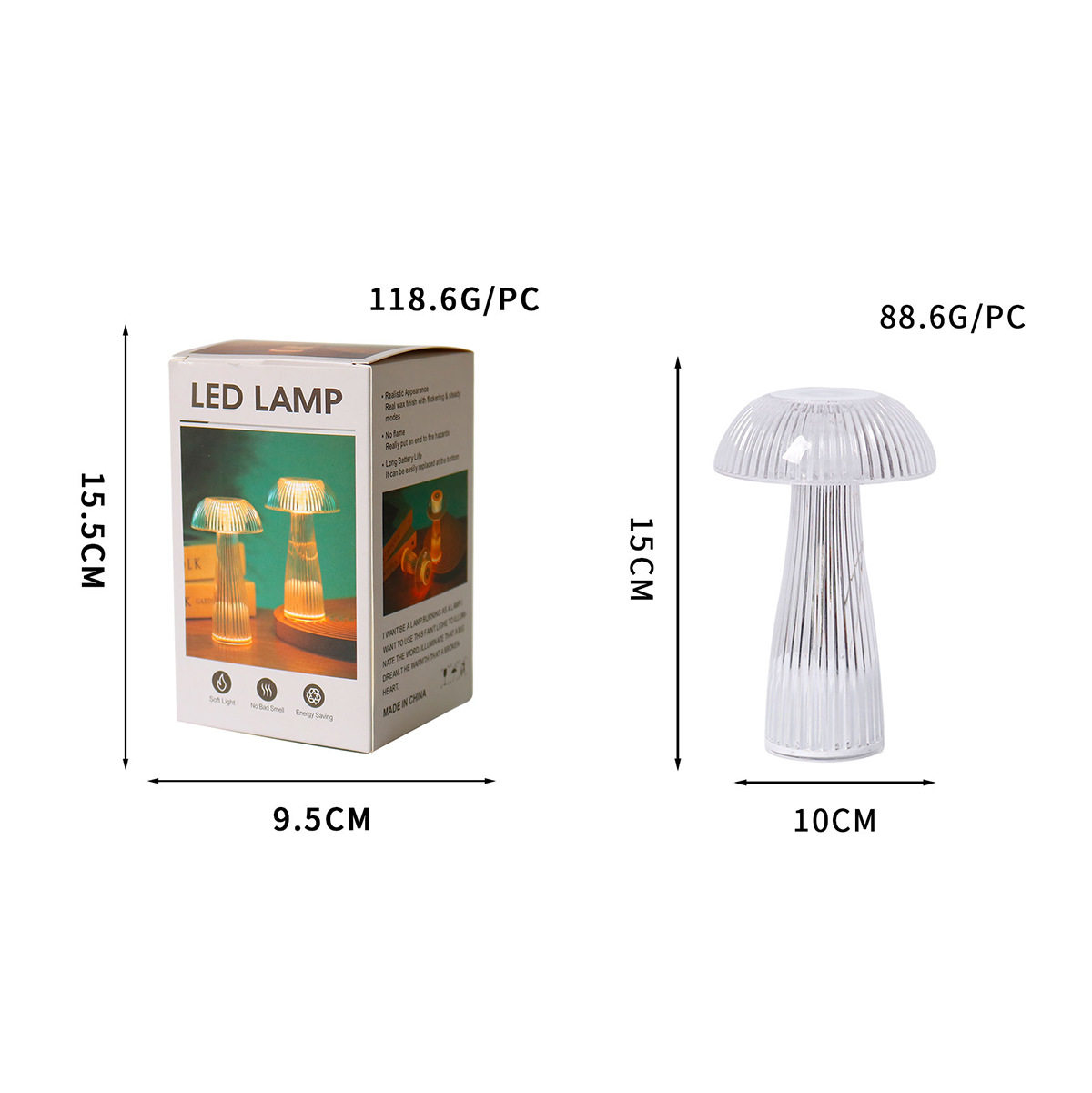 LED electronic mushroom table lamp modern decoration bedside lamp Internet celebrity girl decorative atmosphere night light birthday gift