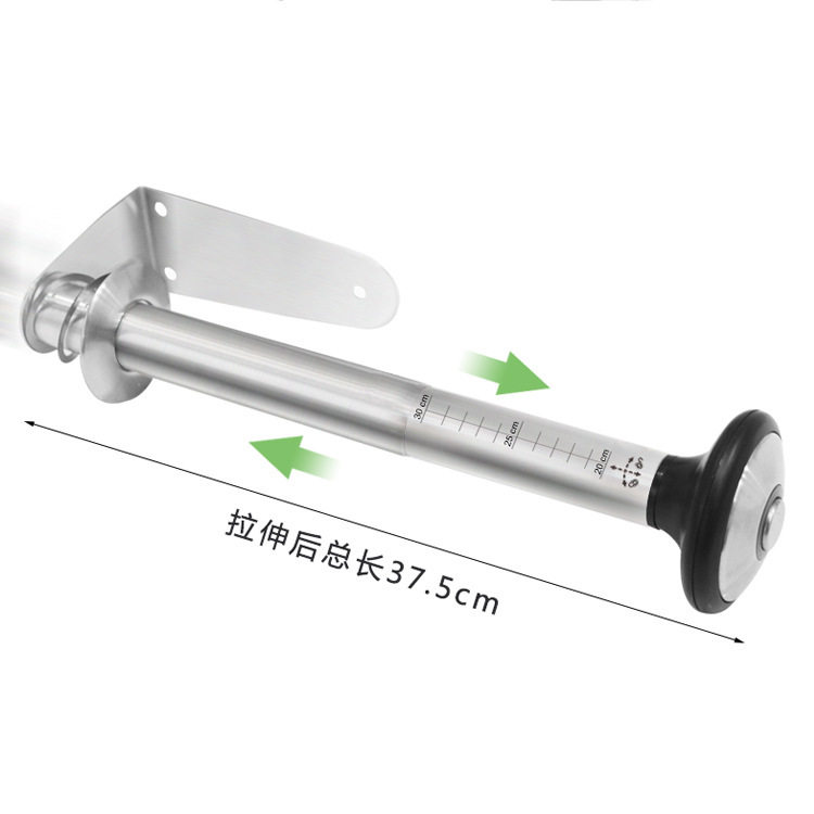 Stainless Steel Wall-Mounted Retractable Paper Towel Holder, No-Drill Household Kitchen Cling Film Roll Paper Rack, Storage and Organization Tool