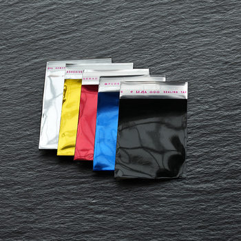 Colorful Self-Sealing Bags, Silver Jewelry Self-Adhesive Bags, Blind Bags, Card Sleeves, Sticky Pockets, Card Packaging Bags