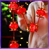 ✅ 2026 Year of the Horse Lanterns Wholesale Handheld Light-Up Red Projection Children's DIY New Year Hanging Decorations Spring Festival Hanging Ornaments