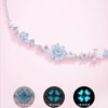 Star Wish Four-Leaf Clover Bracelet Luminous Accessible Luxury Niche Ins High-End Valentine's Day Birthday Gift for Girlfriend