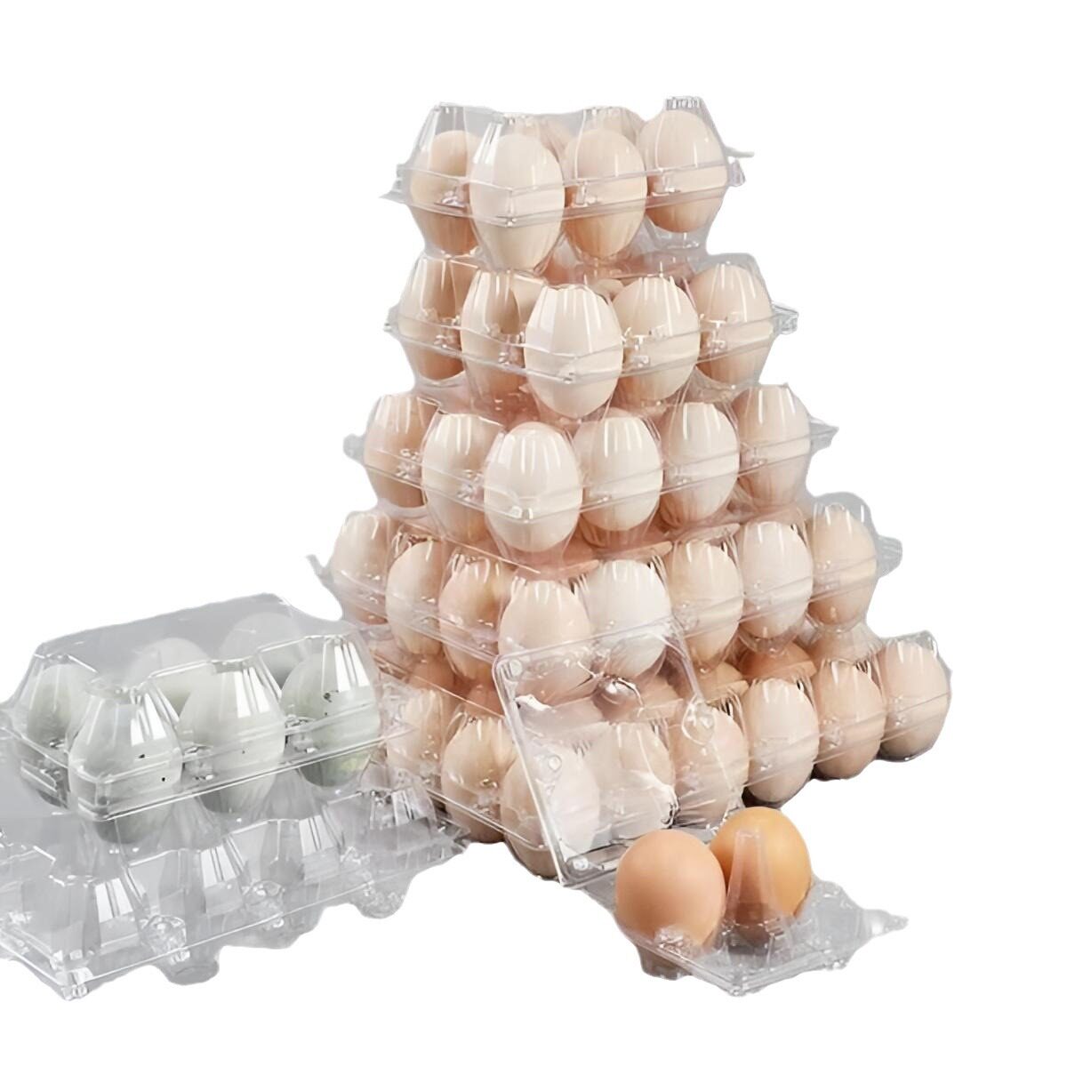 4 6 8 10 egg holder 30 salted duck egg holder thickened packing box large egg holder plastic transparent