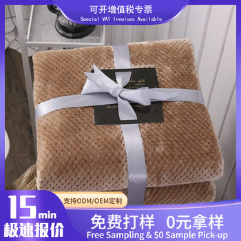 Nordic Minimalist Style Pineapple Plaid Knitted Sofa Blanket Air-Conditioned Room Warm Decorative Throw Gift Blanket Style Blanket