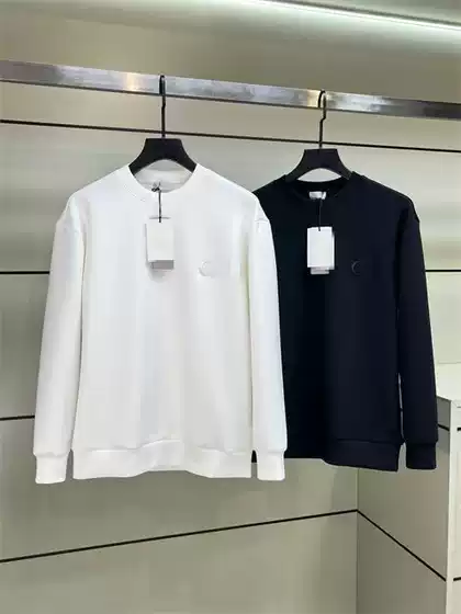 2026 Early Spring New Embroidered Letter Simple Round-Neck Pullover Sweatshirt Unisex Loose Versatile Base Top