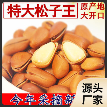 [+king of the King] New Open Pine Nuts Large Particles Northeast 500g Extra Large Pine Nuts King Hand Peeled