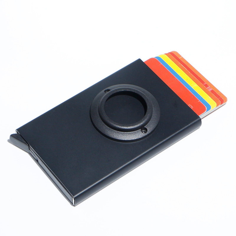 Factory wholesale AirTag with tracker card bag anti-lost wallet card holder card holder RFID wallet metal