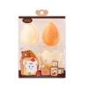 Xx-02 Beauty Egg Set of 3 (with Egg Tray) Fine Powder, Wet and Dry Use, No Powder, Affordable for Students