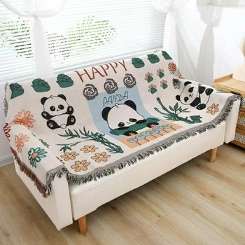 [2923 people] foreign trade four seasons multi-functional blanket cover cloth new tassel sofa double face towel backrest dew