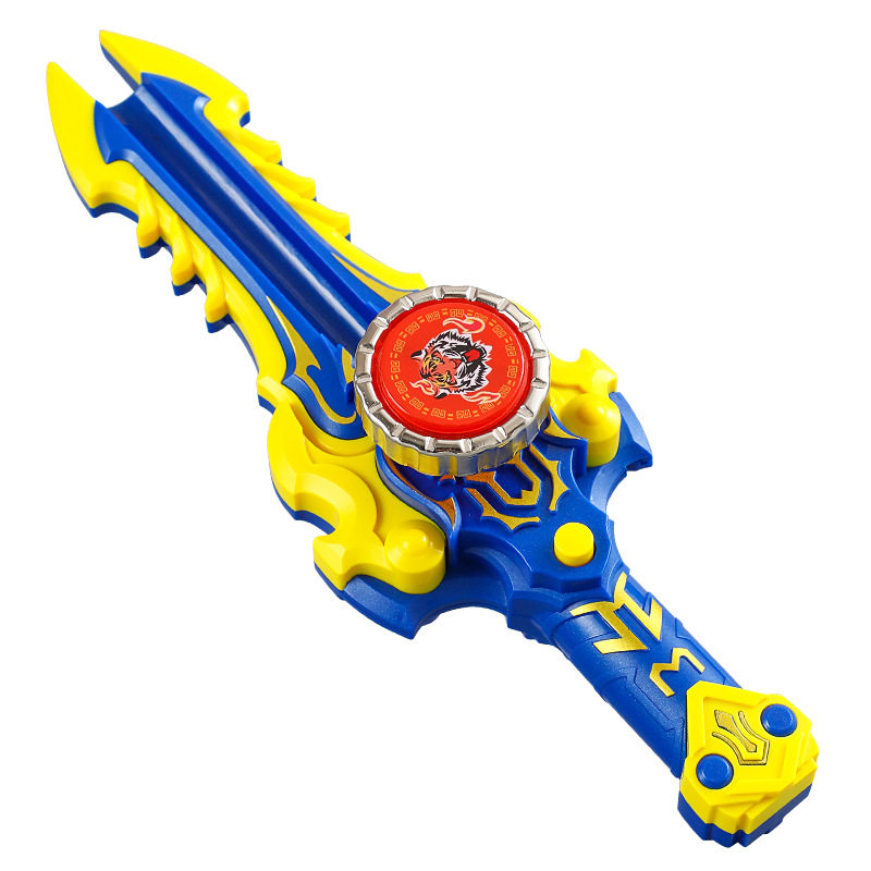 Children's New luminous sword Hurricane war soul gyro battle boy toy sword gyro transmitter parent-child interaction