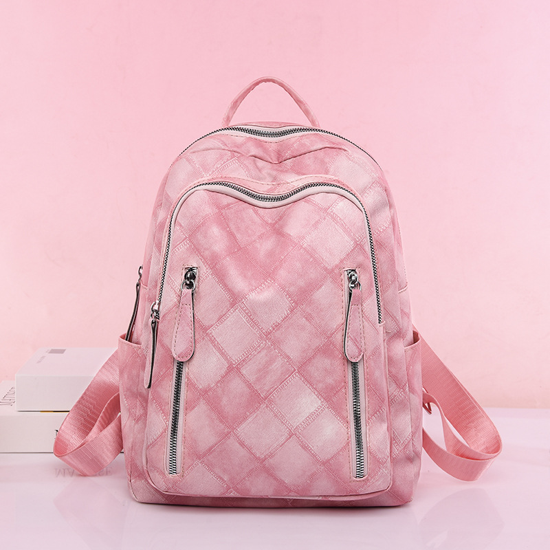 2023女士大空间菱格背包bag bags backpack for women baobao1-图0