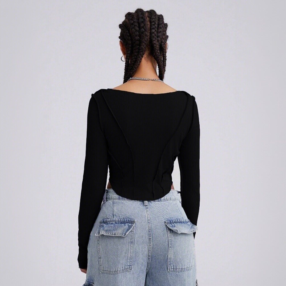 Womens Streetwear T Shirt Spring Summer Collection Fashionable Reverse Stitch Design Wholesale Available