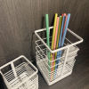 Japanese-Style Minimalist Iron Spray-Painted Chopstick Holder Kitchen Utensil Storage Rack No-Drill Chopstick Cage