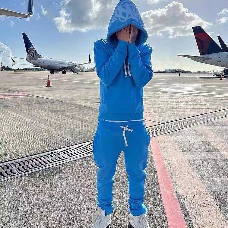 SynaWord High Street Fashion Fashion suit for men who are hip-hop Harlan hoodie, syna brand-of-the-design suit