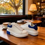 2025 Putian Shoes Mcqueen White Sneakers Pure Original Classic Fashion Couple Sneakers for Men and Women Wear-Resistant Height-I