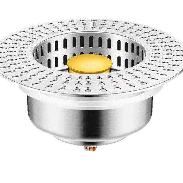 Stainless Steel Kitchen Sink Strainer Pop-Up Drain Plug for Dishwashing Sink and Vegetable Washing Basin Single Sink