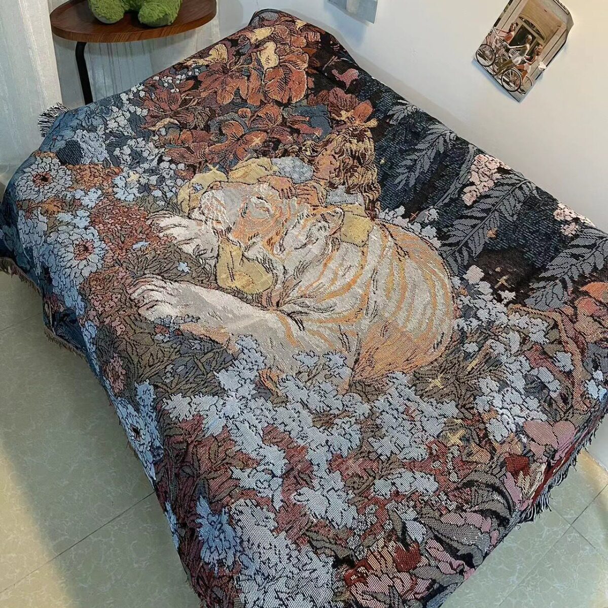 Foreign trade personalized art sofa cover sofa blanket four-level blanket single sofa seat blanket cotton blanket decorative blanket