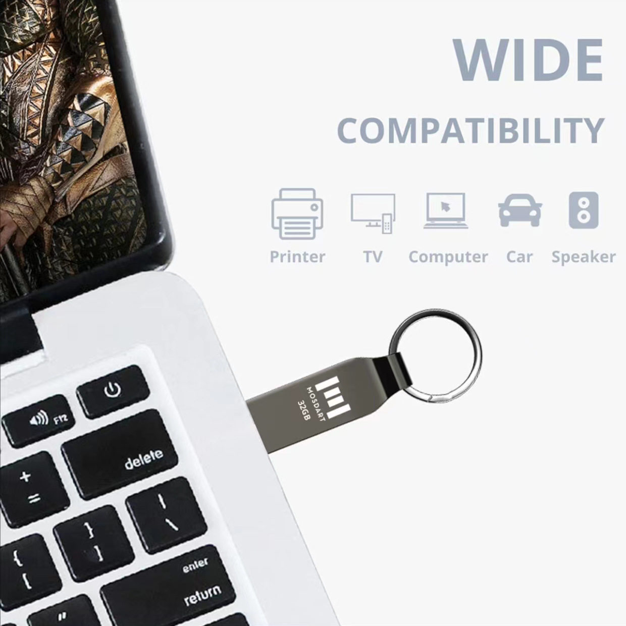 Wholesale universal U disk 64g metal USB 32g mobile phone computer dual-use student office car 2.03.0 interface