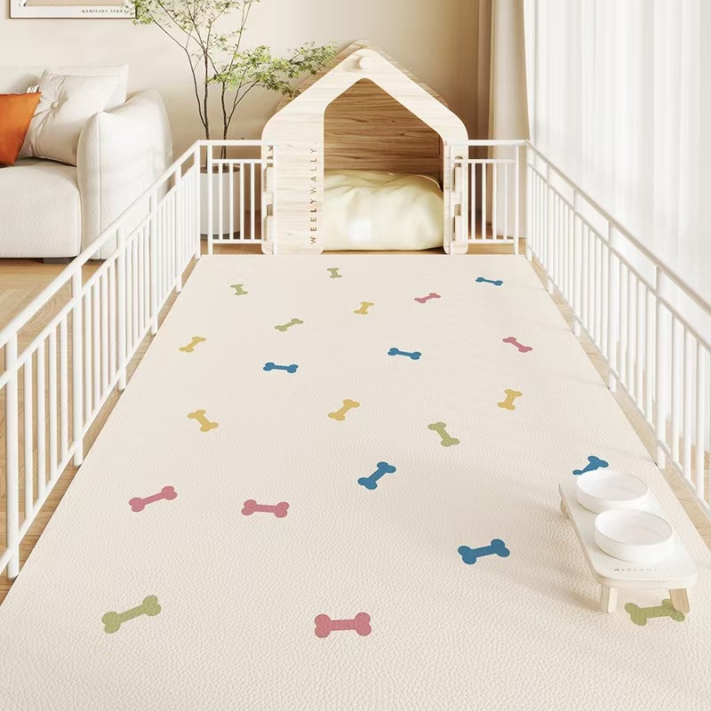 宠物地垫防水隔尿免洗PVC垫子狗窝耐磨可擦地垫养猫专用夏天地毯