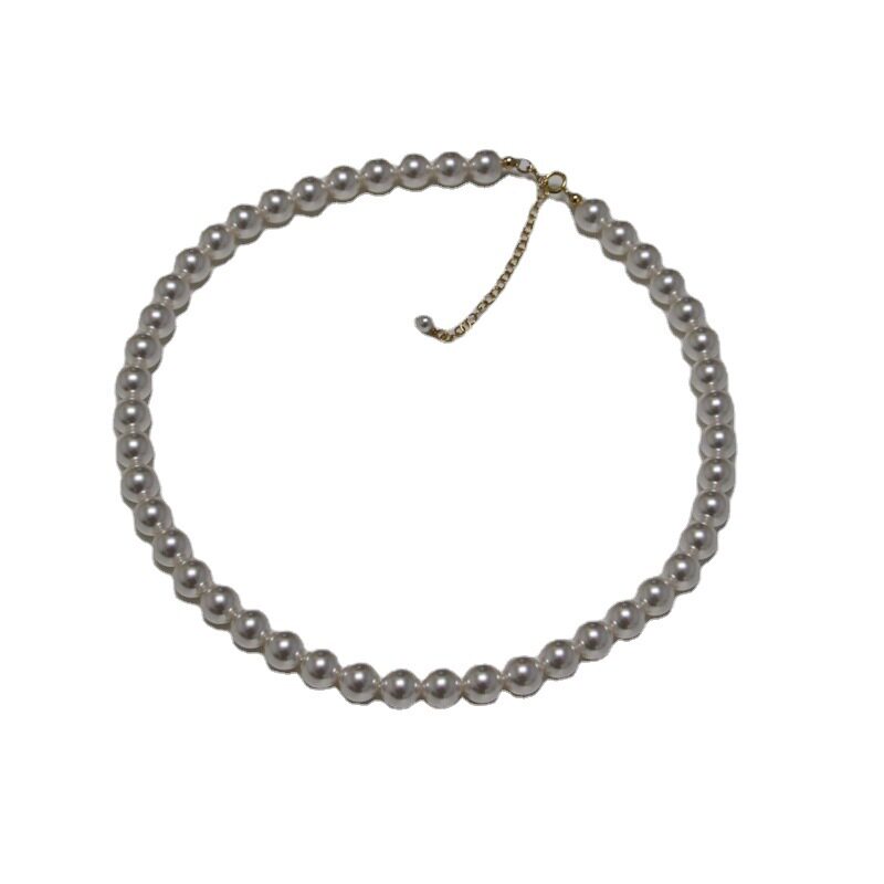 S Brand Pearl Necklace, Small Sweet Potato Color Code 650, Crystal Jewelry Set, Collarbone Chain, Layered Jewelry for Women, High-End Feel