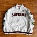 Macs stand collar jacket (white)