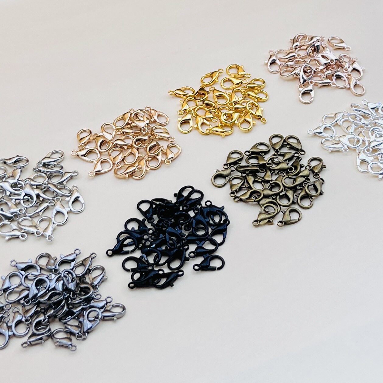 Electroplated Alloy Lobster Clasp Dog Clasp Necklace Clasp Keychain Connector Bracelet Handmade DIY Jewelry Accessories