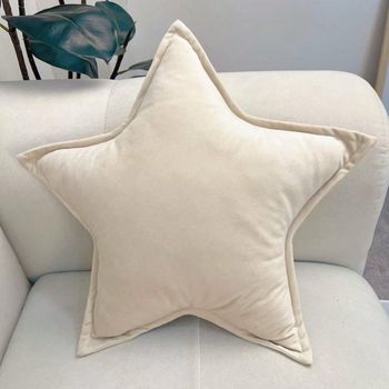 Ins Girly Heart Star Pillow Scandinavian Sofa Cushion Cute Car Pillow Nap Pillow Case Large Pillow