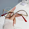 Anti-blue light plain glasses round frame plain glasses frame Korean style fresh Women's glasses with glasses frame