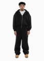 Black zipper suit