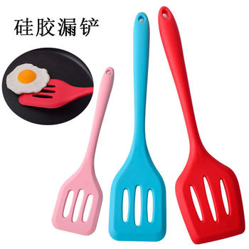 Jiaju All-in-One Handle Silicone Leakage Shovel Non-stick Pan-frying Shovel Fried Shovel Kitchen Cooking Tools Silicone Shovel