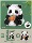 Игрушка Panda gift tiny particle assembly building blocks, совместимая с трехмерной головоломкой Lego, подарочные строительные блоки на тему панды mini 12