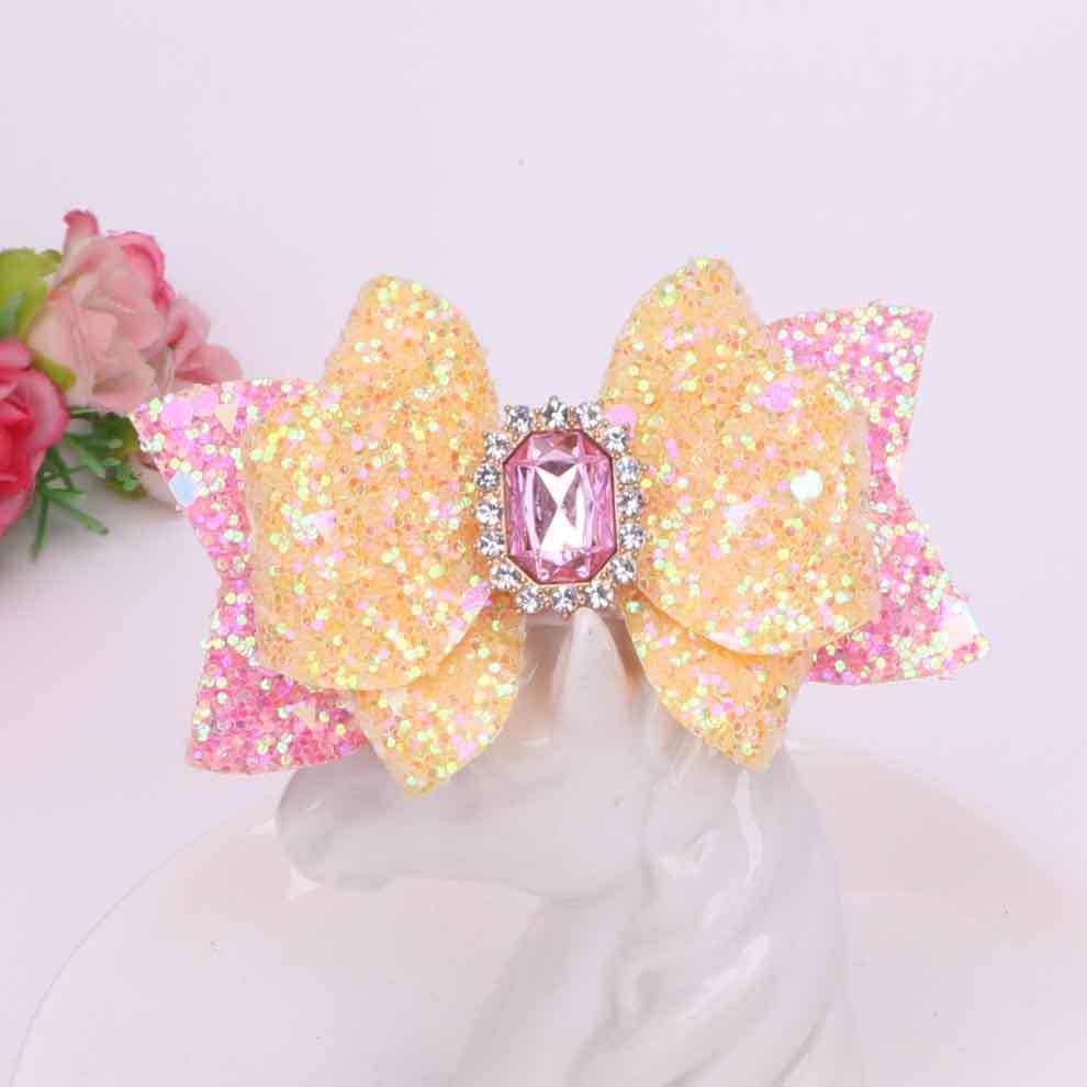 2024跨境新款蝴蝶结吸管装饰品格利特皮筋扣水杯亮片燕尾配件