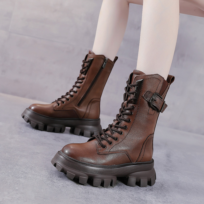 (Mới) Mã A2845 Giá 1880K: Boot Cổ Thấp Nữ Wetdoe Hàng Mùa Xuân Thu Đông Đế Cao Giày Dép Nữ Chất Liệu Da Bò G05 Sản Phẩm Mới, (Miễn Phí Vận Chuyển Toàn Quốc).