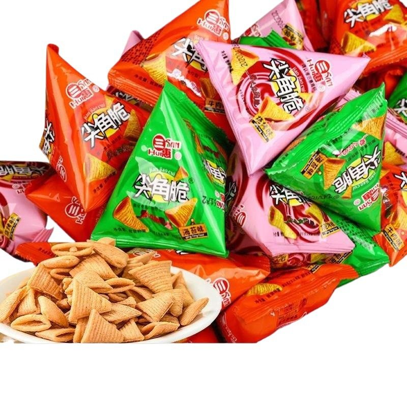 A Small Bag of 0 Casual Snacks, 10 Packs of Crispy Snacks for Chess and Card Rooms, Cheap Tiger Tooth Whole Box of 10 Packs, Other Packaging