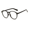 New round anti-blue light glasses frame online celebrity Korean retro plain glasses men and women same myopia finished glasses wholesale