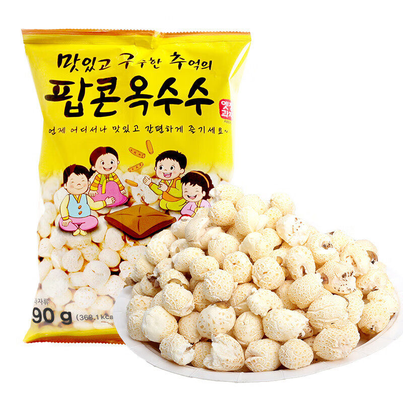 Korean Imported Food Yiqing Popcorn Internet Celebrity Puffed Snacks Wholesale Convenience Store Purchase 190g