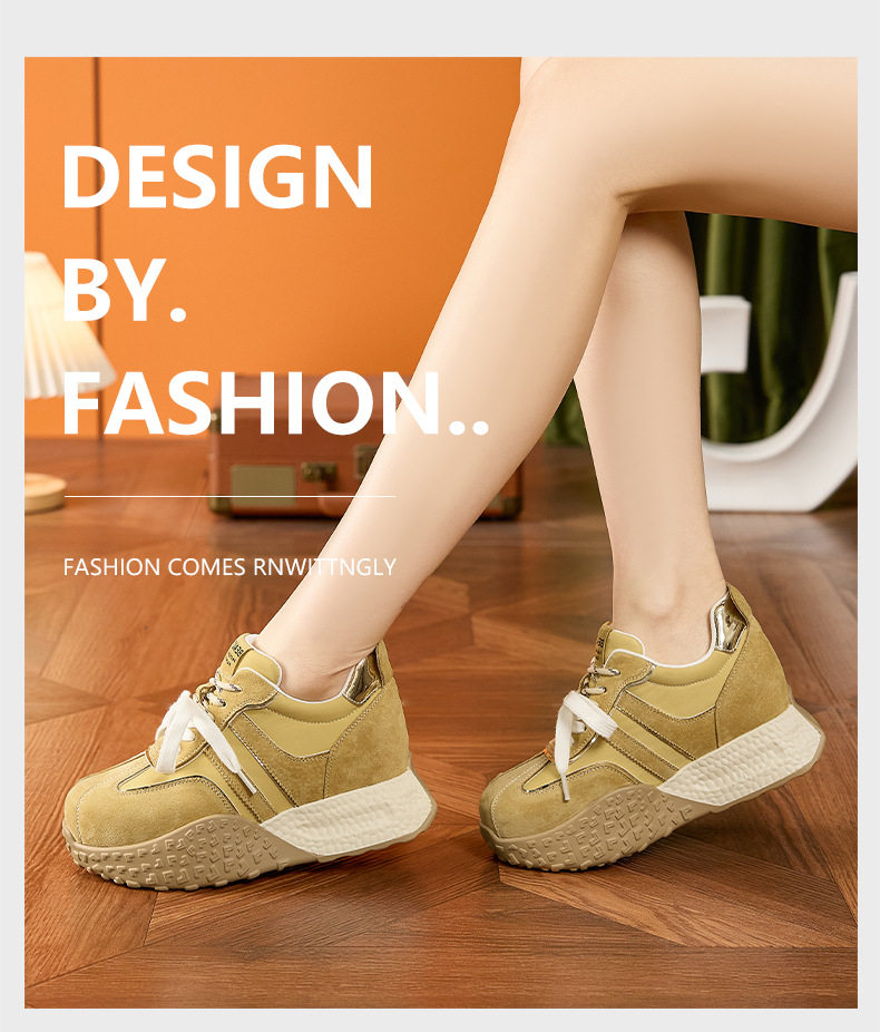 Giày cao gót nữ đế xuồng platform da bò mềm, gót siêu cao 8cm, form tròn, quai ngang, phong cách casual — Hình cầu, Xanh Nil, Len nguyên chất chi tiết 9