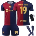 2425 barcelona main number 19 champions league + socks + protective gear