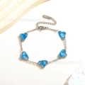 Silver Bracelet [Sky Blue Stone]