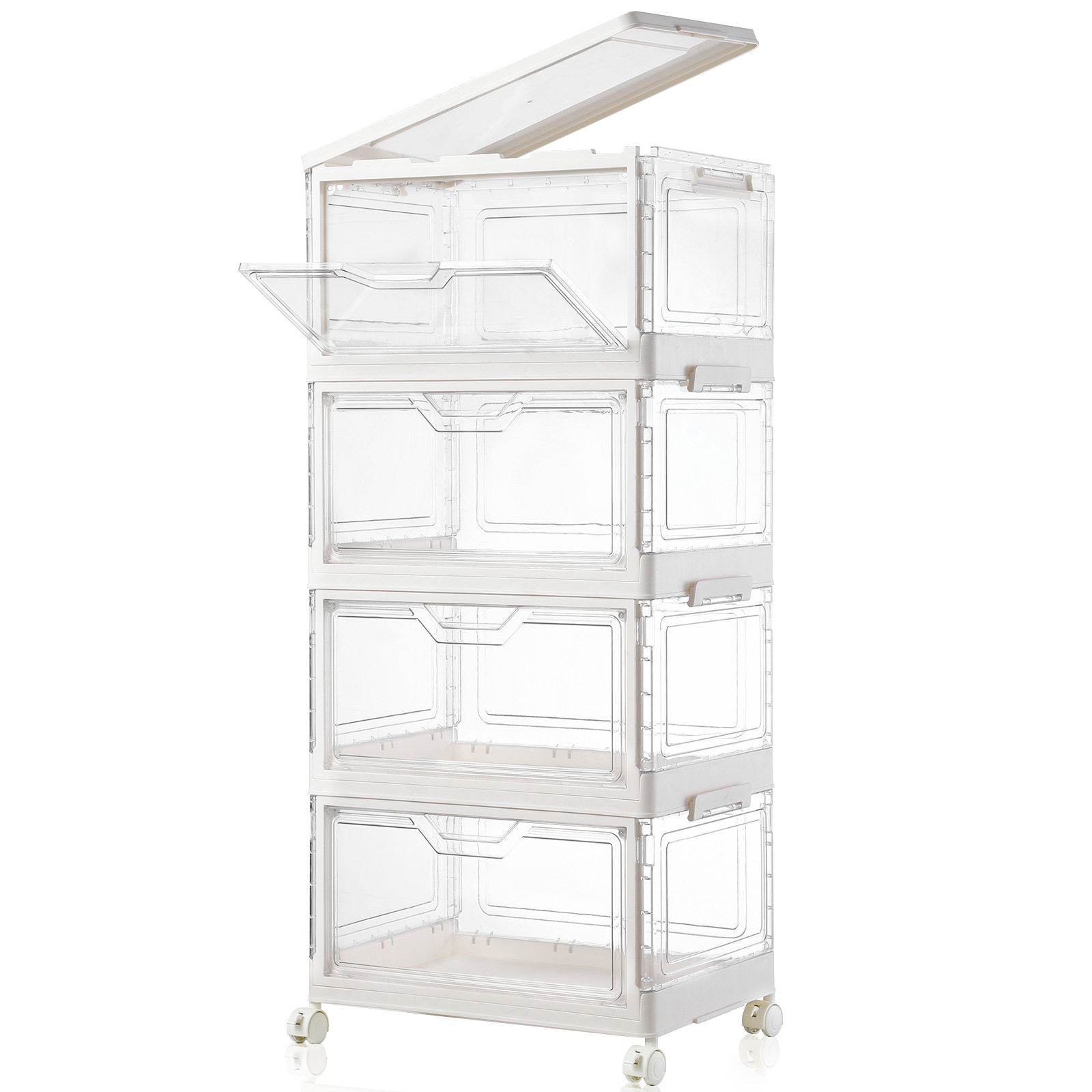 Hot-Selling Multi-Layer Foldable Storage Box Installation-Free Car Outdoor Camping Household Daily Necessities Storage Cabinet Daily