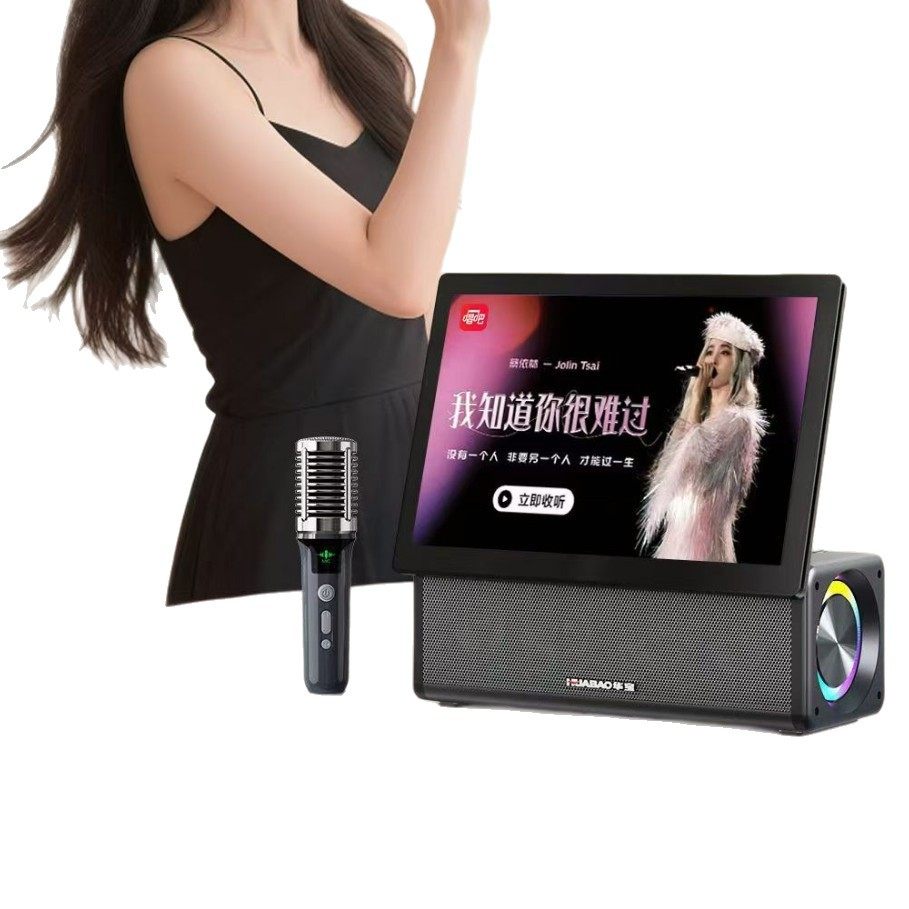 Jinzheng A56Pro Portable Network-Connected 15inch Video Audio Player Supports Wifi Wireless Mirroring of Mobile Phone Screen, Screen Can Be Rotated