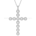 Full diamond cross necklace
