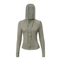 Moss green hooded jacket