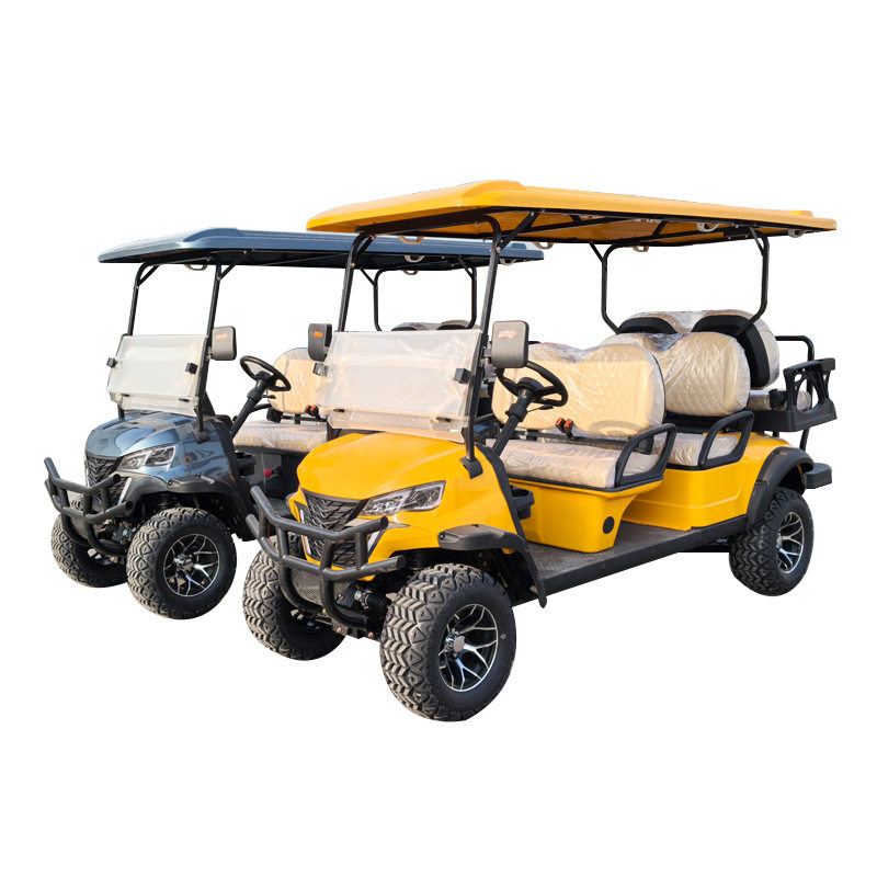 Foreign Trade Electric Golf Cart Tourist Attraction Park Electric Sightseeing Car 2 Seats 4 Seats 6 Seats Golf Cart