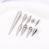 New stainless steel tapered pendant DIY jewelry accessories necklace bracelet hip hop fashion welding beads conical accessories