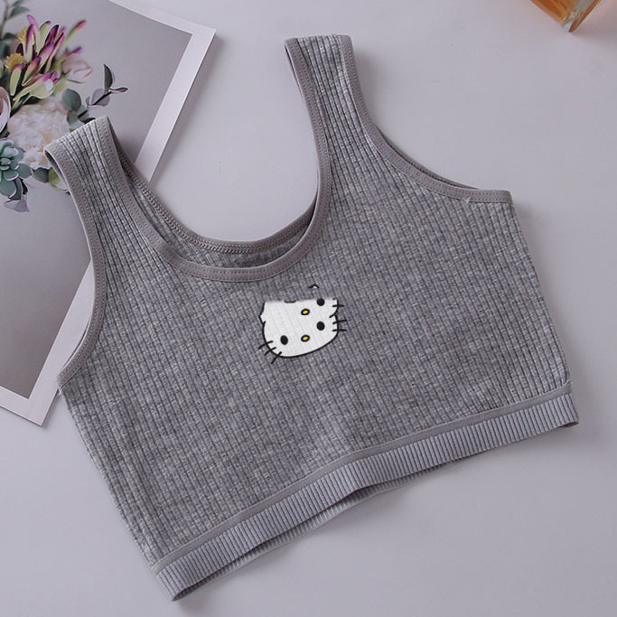 小学生可爱防凸点新款内衣第一阶段8-14岁小背心发育期女童12岁