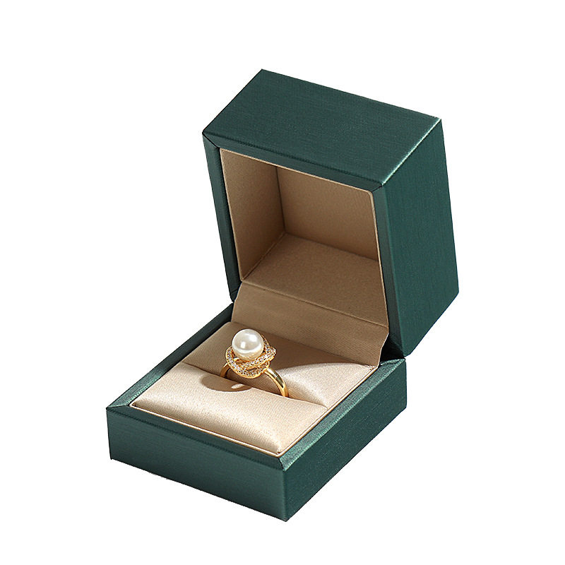 Kaituo PU leather ring box earring bracelet bracelet box brushed leather jewelry box ring box wholesale