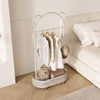 Floor Hanger Movable Bedroom Dirty Clothes Basket Hanger Cream Style Small Apartment Entrance Bedroom Internet Celebrant Coat Rack