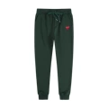 Sweatpants dark green red eyes