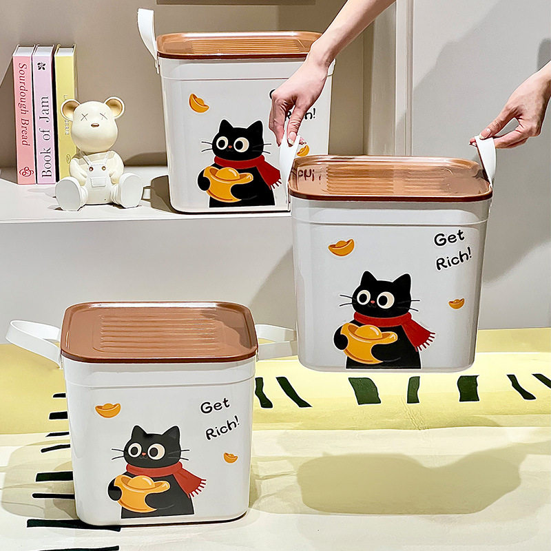 Zt1599 Desktop Storage Box Snack Toy Storage Basket Wardrobe Living Room Home Cute Cartoon Sundry Storage Box