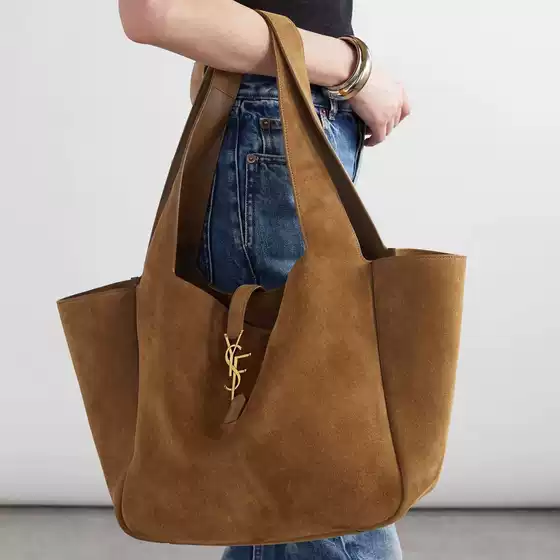 In-Stock Y Brand Autumn New Hobo Suede Genuine Leather Underarm Tote Bag Single Shoulder Fashion Light Luxury Retro Women's Foreign Trade